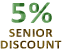 5 percent senior discount